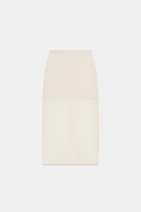 CONTRASTING KNIT PENCIL SKIRT