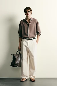 RELAXED FIT FLOWY SHIRT