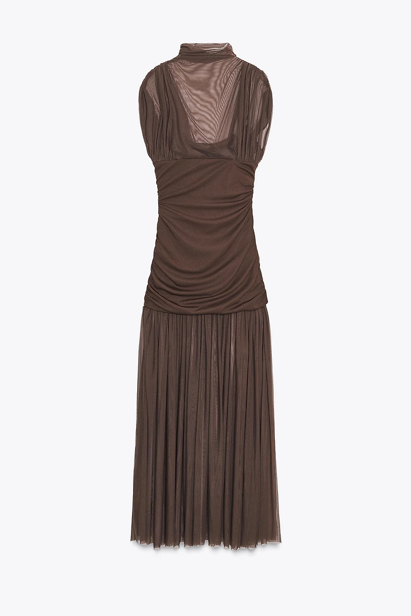COMBINATION TULLE DRESS