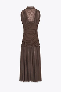 COMBINATION TULLE DRESS