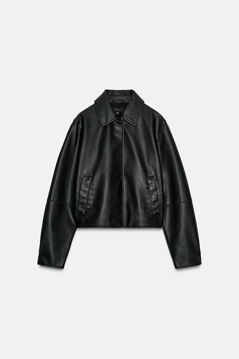 FAUX LEATHER JACKET