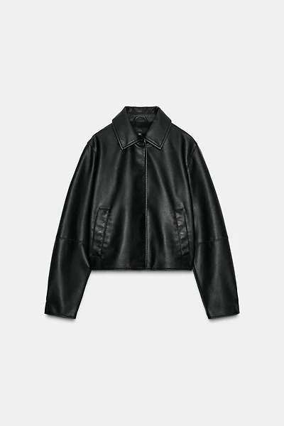 FAUX LEATHER JACKET