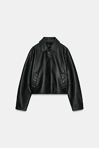 FAUX LEATHER JACKET