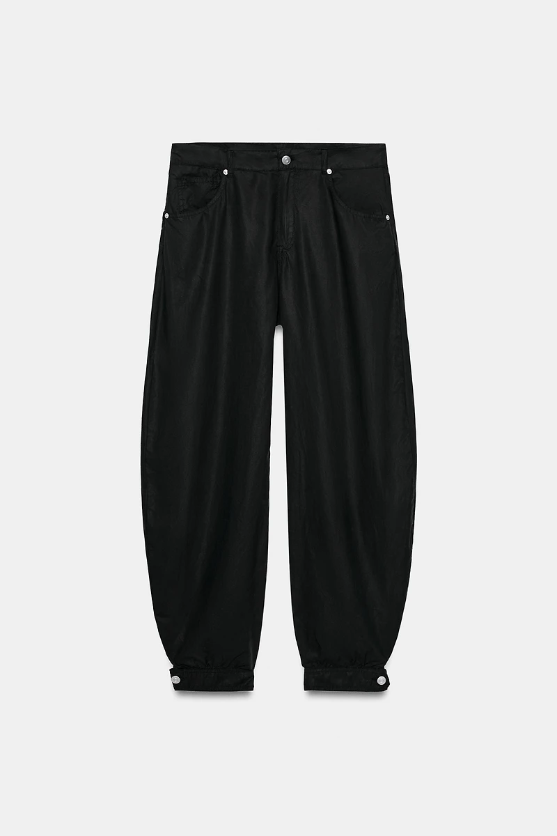FLOWY CUFFED BALLOON PANTS