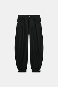 FLOWY CUFFED BALLOON PANTS