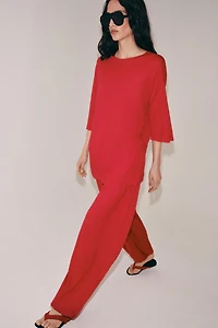 PUFFY KNIT PANTS