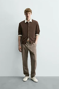 LINEN - COTTON BLEND CARDIGAN