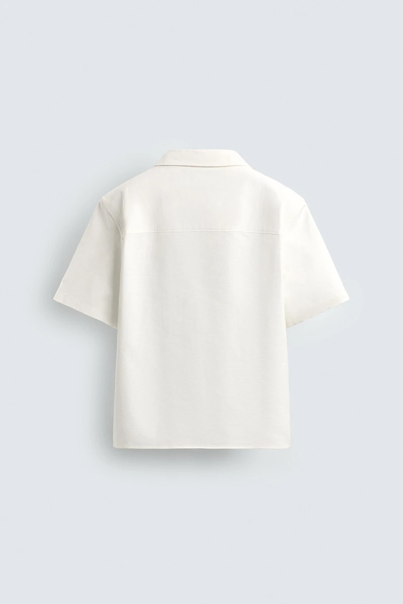 BOXY FIT TEXTURED SHIRT