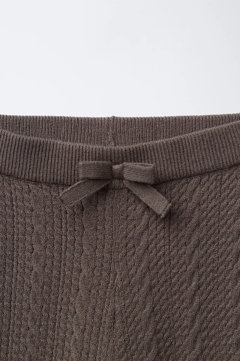 LEGGING EN MAILLE À TORSADES
