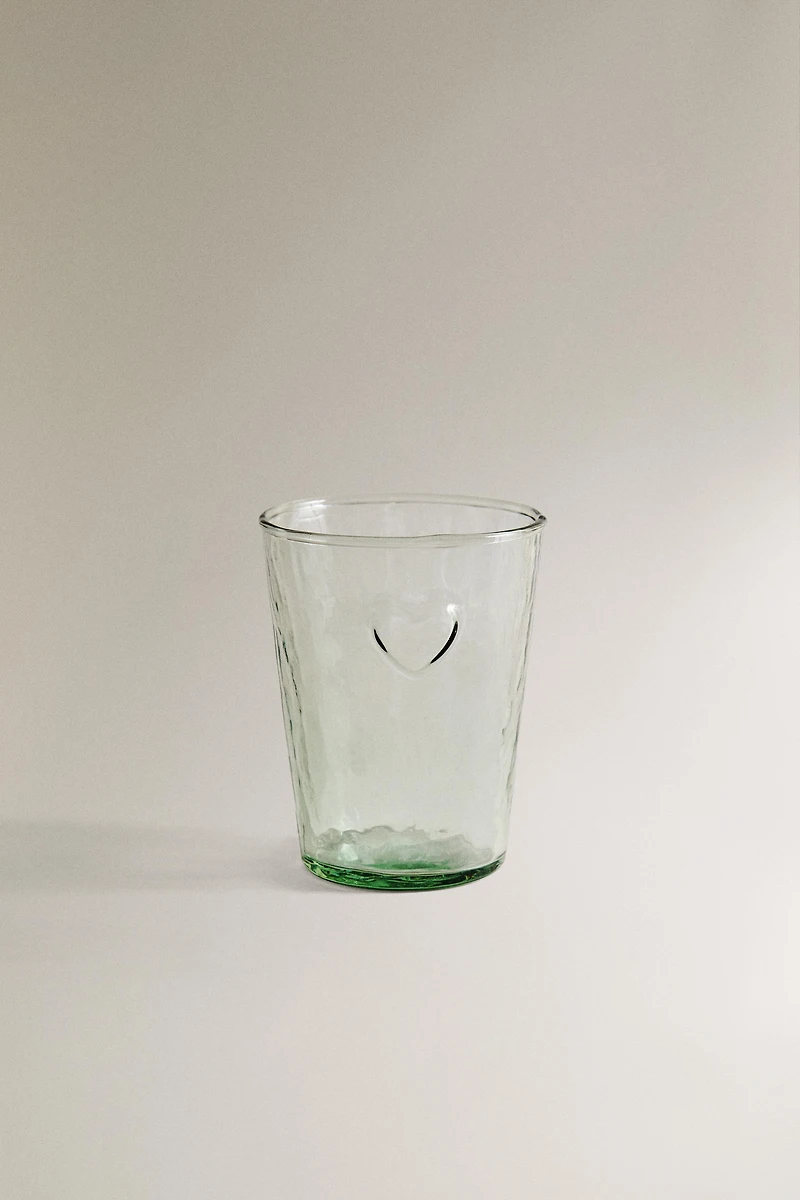 CHRISTMAS HEART GLASS TUMBLER