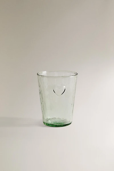 CHRISTMAS HEART GLASS TUMBLER