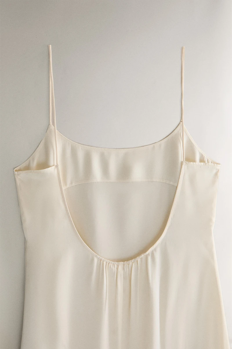 CHEMISE DE NUIT SOIE BEIGE