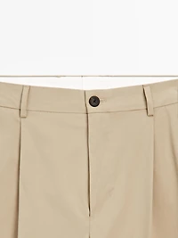 Relaxed-fit trousers with dart detail