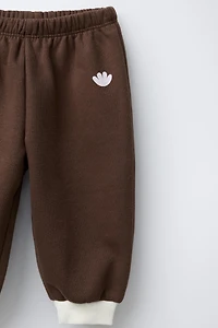 CONTRAST SWEATSHIRT AND PANTS SET