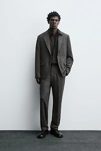 LIMITED EDITION WOOL TEXTURED SUIT BLAZER