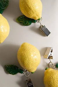 LEMON TABLECLOTH CLIPS (SET OF 4)