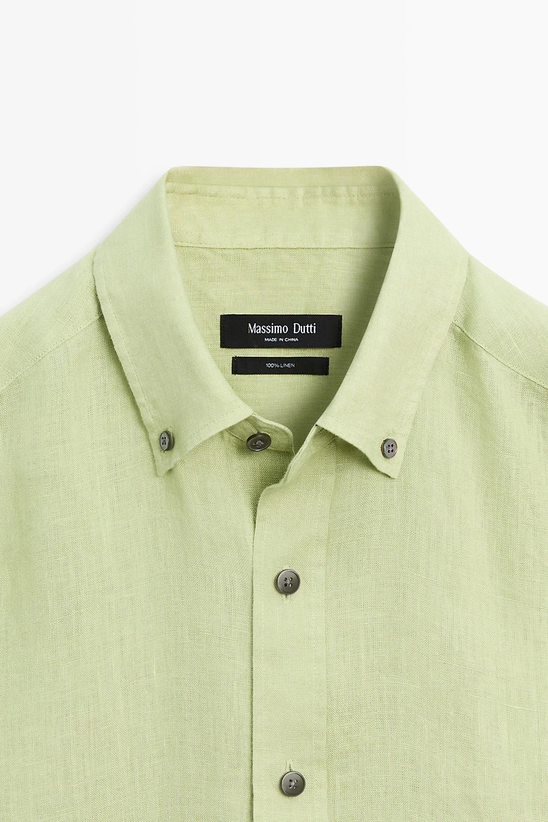 100% linen regular fit shirt