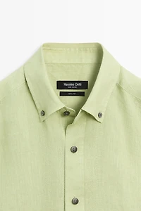 100% linen regular fit shirt
