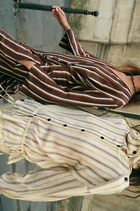 STRIPED LINEN JACKET