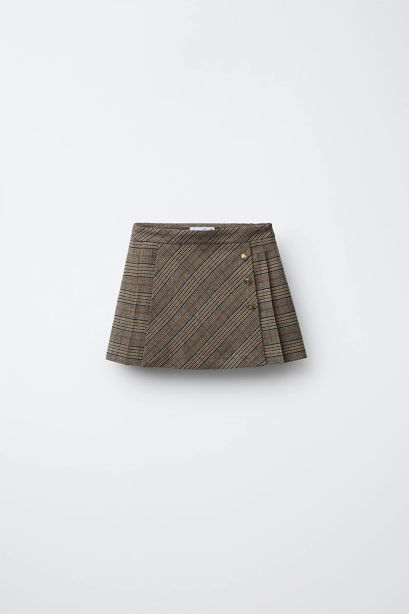 PLAID SKORT