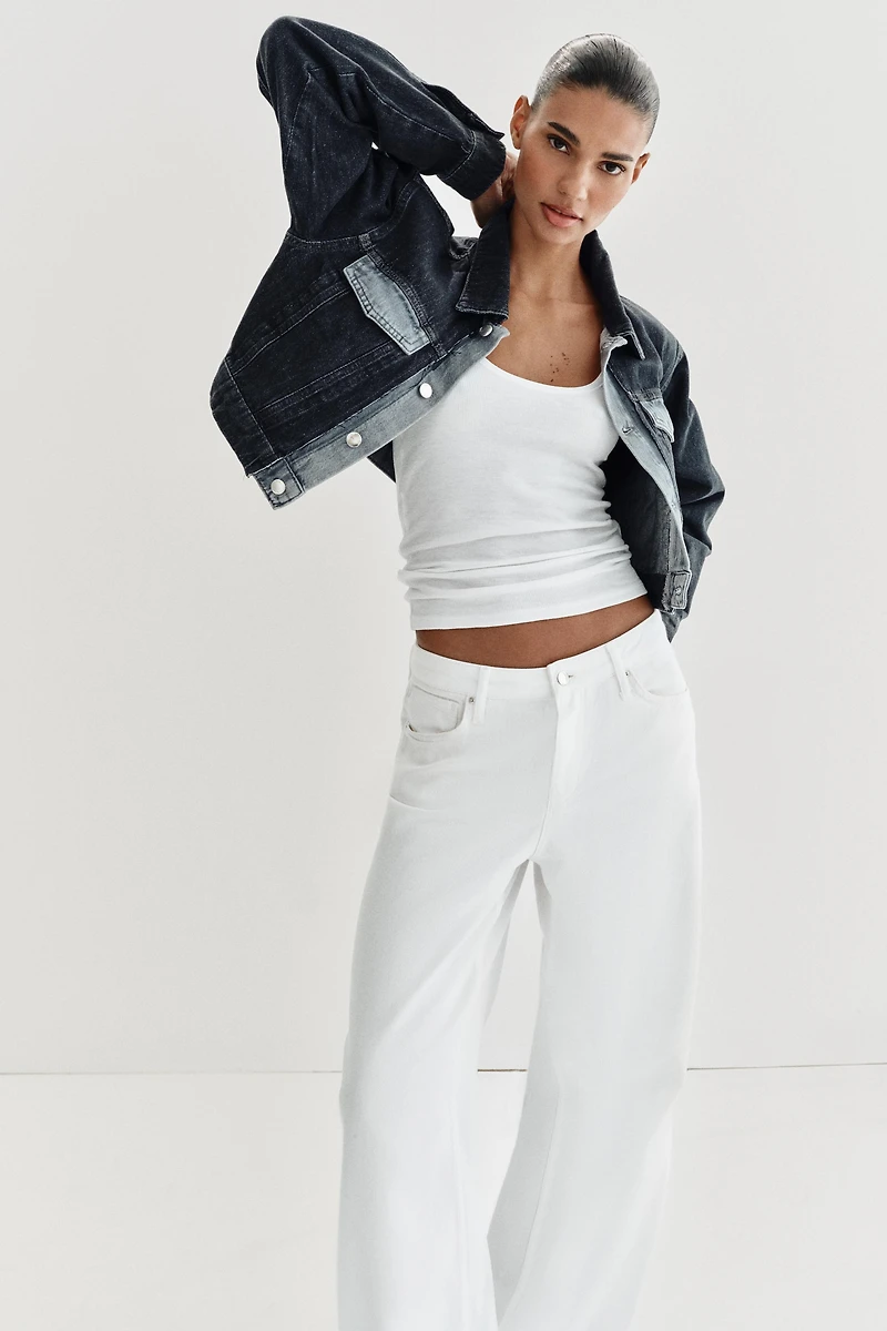 Z1975 CONTRAST SHORT DENIM JACKET