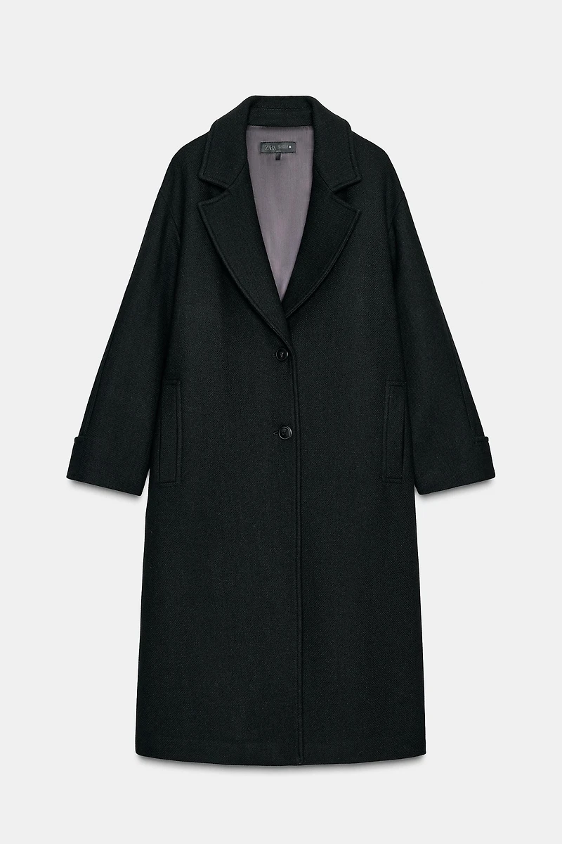 MANTEAU OVERSIZE POIGNET CONTRASTANT