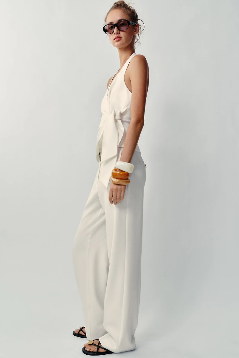 GILET HALTER À NŒUD