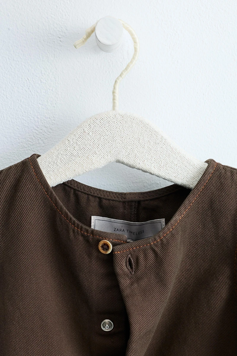 ZARA TIMELESS - SOLID SERGED OVERALLS