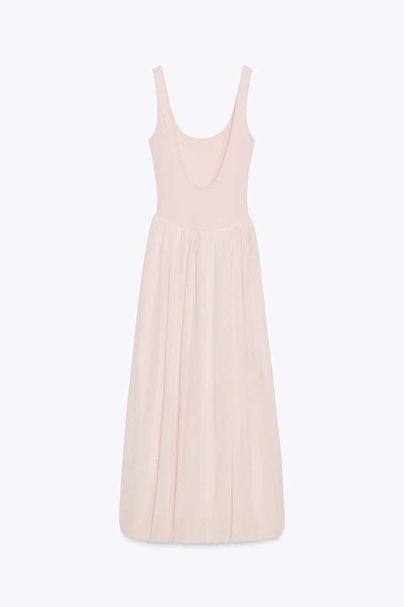 COMBINATION TULLE DRESS