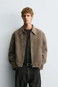 TEXTURED JACQUARD JACKET