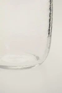 TEXTURED GLASS TOOTHBRUSH TUMBLER