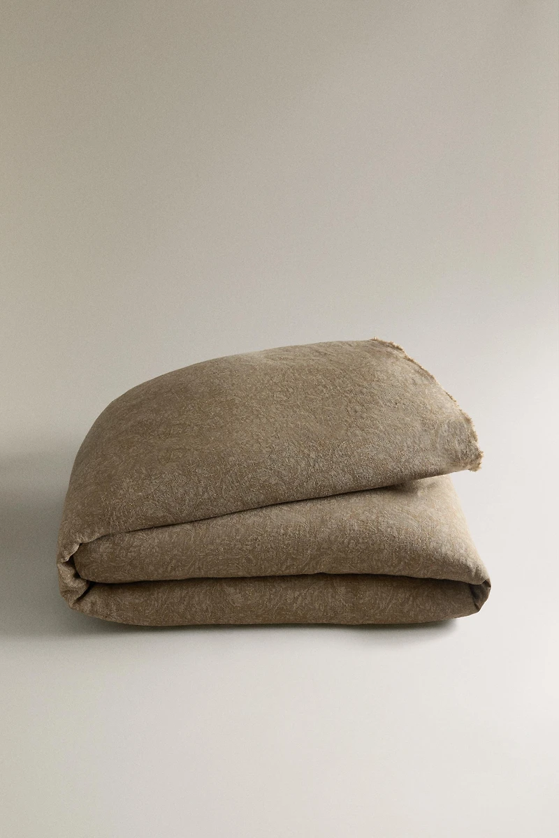 MORRIS & CO. LINEN BEDSPREAD