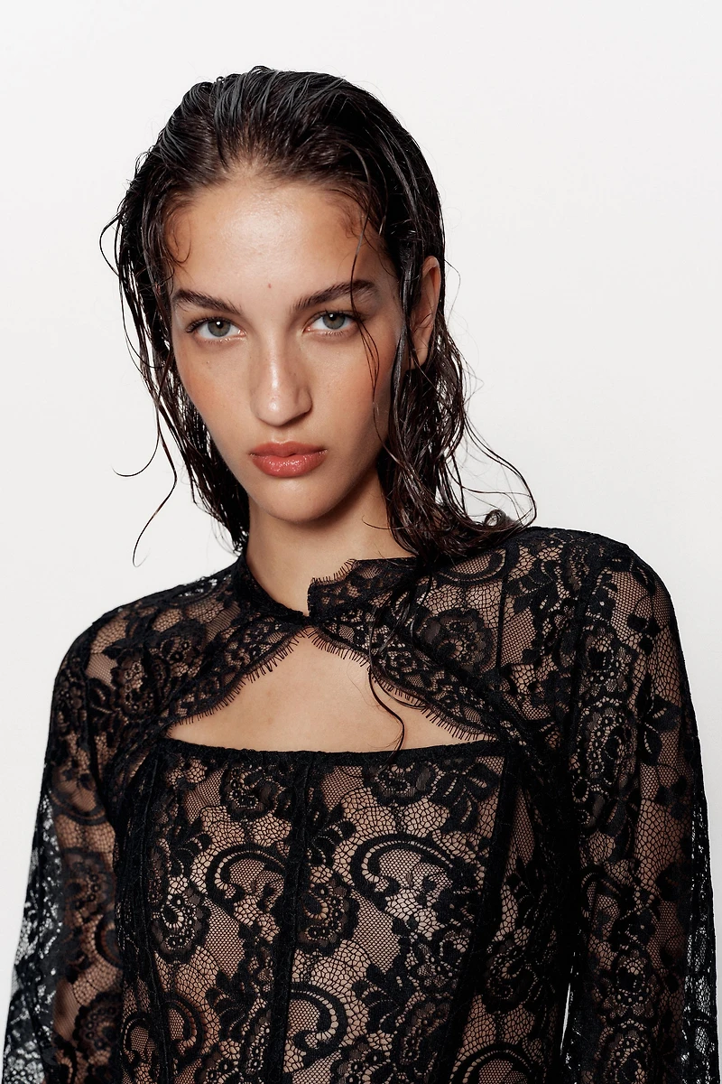 LACE CORSET TOP