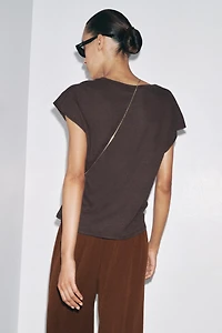 COTTON LINEN T-SHIRT