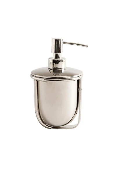 SHINY METAL SOAP DISPENSER