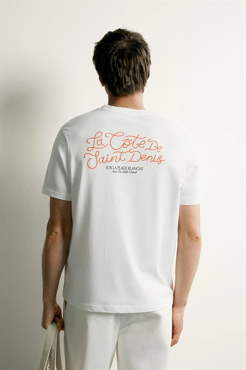 COMBINED EMBROIDERY REGULAR FIT T-SHIRT