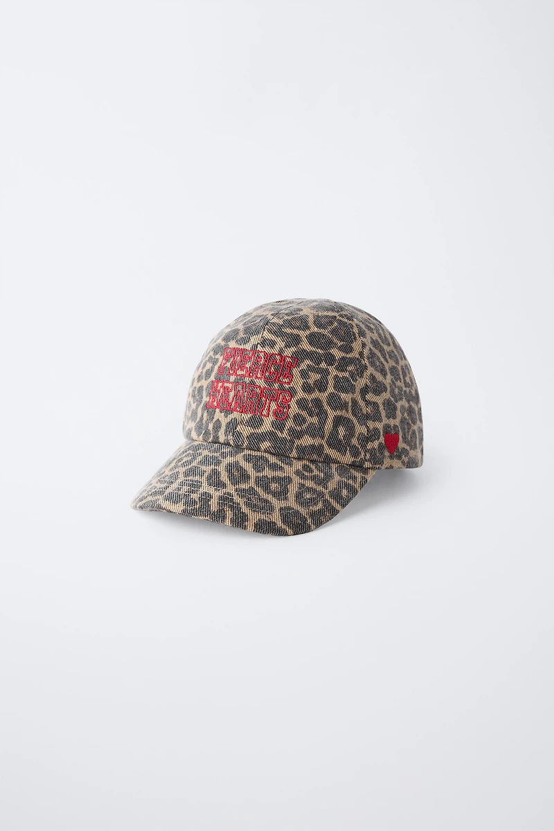 CASQUETTE ANIMAL PRINT BRODÉE