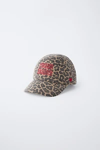 CASQUETTE ANIMAL PRINT BRODÉE