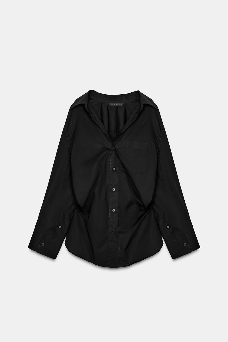 OVERSIZED POPLIN SHIRT
