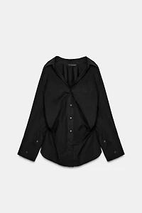 OVERSIZED POPLIN SHIRT