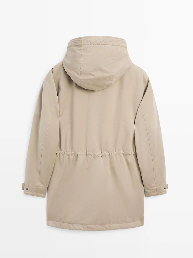 Parka tissu déperlant toucher pêche
