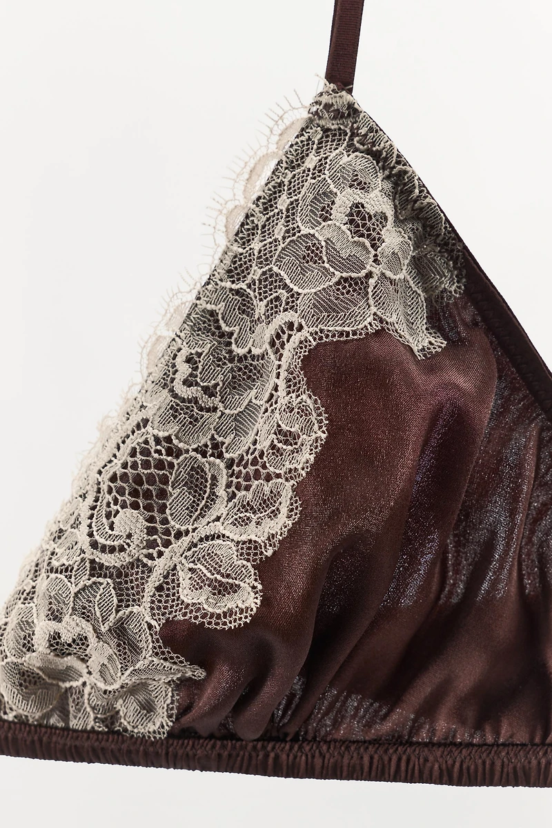 SILK LACE BRALETTE