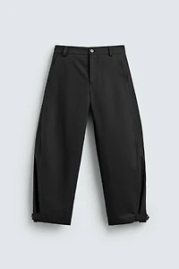 RELAXED FIT PANTS WITH ADJUSTABLE HEM