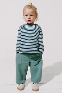 STRIPED LABEL T-SHIRT