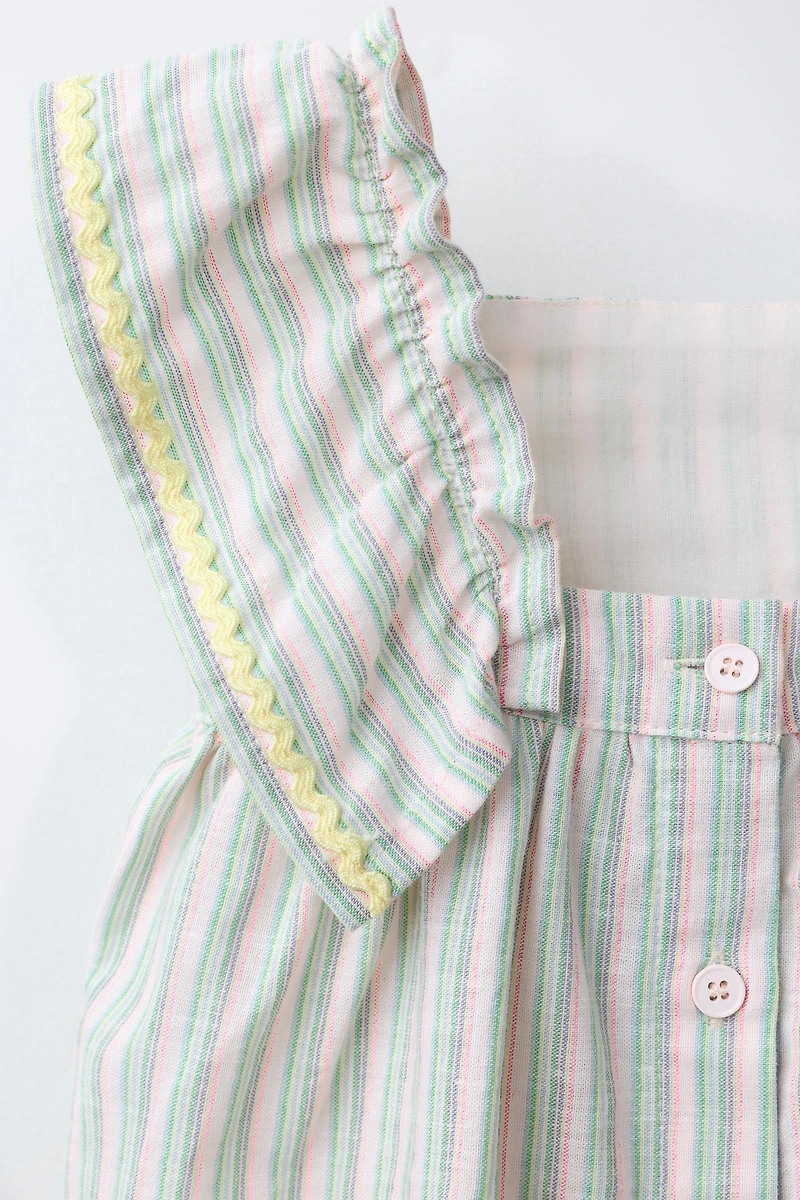 WAVY TRIM DRESS AND PANTY