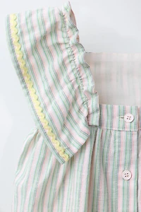 WAVY TRIM DRESS AND PANTY