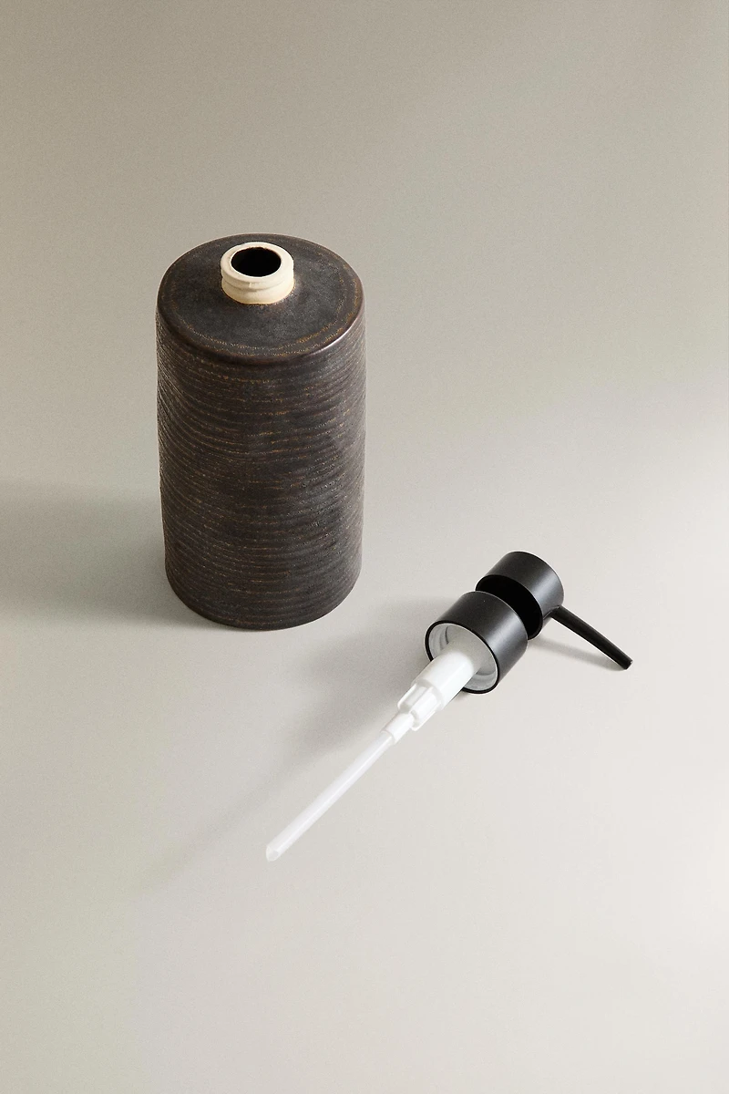 DISTRIBUTEUR SAVON CÉRAMIQUE NOIRE