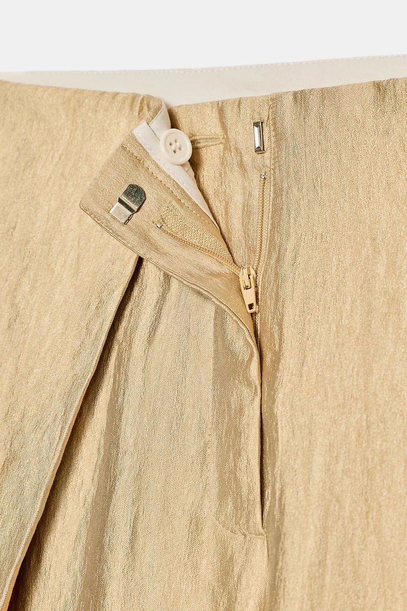 PANTALON MÉTALLISÉ WIDE LEG PLIS ZW COLLECTION