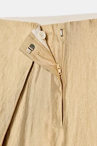 PANTALON MÉTALLISÉ WIDE LEG PLIS ZW COLLECTION