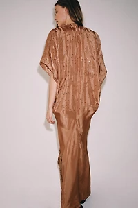 ZW COLLECTION LIMITED EDITION BEADED EMBROIDERED DRESS